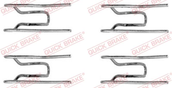 QUICK BRAKE Piederumu komplekts, Disku bremžu uzlikas 109-1152